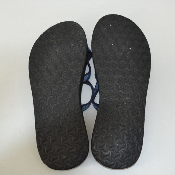 Teva Women's Olowahu flip-flop sandal Kaleidoscope Blissful Blue - Picture 9 of 16